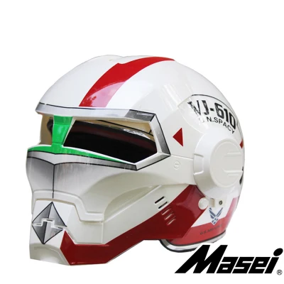 

Newest 6 Kinds Masei Ironman Motorcycle Helmet Skull Helm Capacete Motocross Full Face helmet