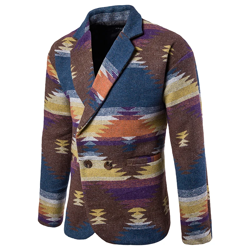 2017 Business Men Casual Warm Blazers Coats Size M-2XL High Quality Single Breasted Winter Trench Coat Thicken Men Fashion Wool