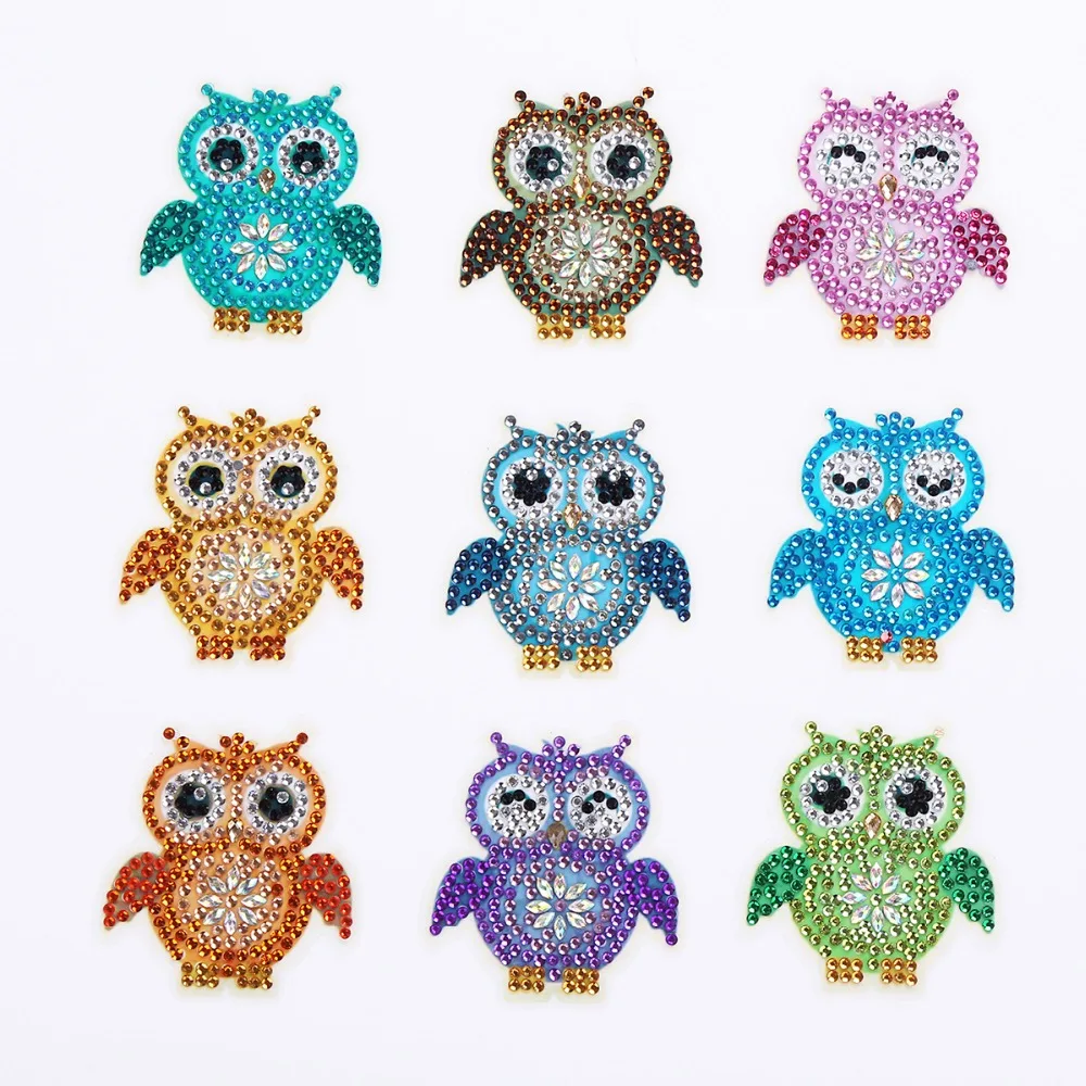 Special shaped Diamond Embroidery OWL butterfly bee Diamond Painting For kids Round Diamond Sticker For Cup Book Phone Decor DIY