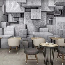 Beibehang фото обои ностальгические геометрические цементные стены стерео Фреска Ретро ТВ фон спальня гостиная 3d обои