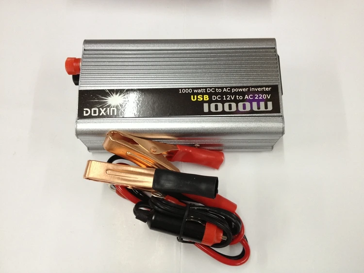 

Modified Sine Wave Car Power Inverter with USB port 1000W DC12V to AC220V charging mobile