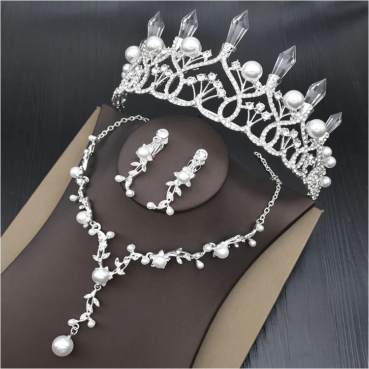 

Fashion Alloy Women's Jewelry Sets Bridal Wedding Jewelry Sets Evening/Party Jewelry 3 Piece Necklace Earrings Tiara J806015