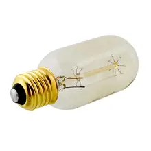 Винтажный E27 энергосберегающий 40 Вт/220 Вт светильник Эдисона T45, промышленный стеклянный дизайн, классическая лампа, декоративный светильник 40 Вт, античный светильник