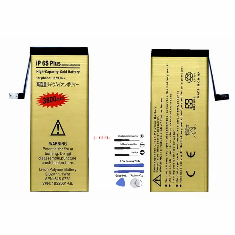 

Replacment Bateria for iPhone 6s plus Battery Accumulator for Apple iPhone 6 s plus 6s plus Batteries High Capacity with tools