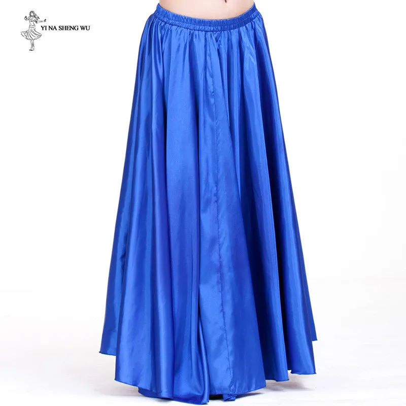 Детские костюмы для танца живота, юбка свободного кроя, детская длинная юбка для танцев, танец живота для девочек, цыганская танцевальная одежда - Цвет: Royal blue