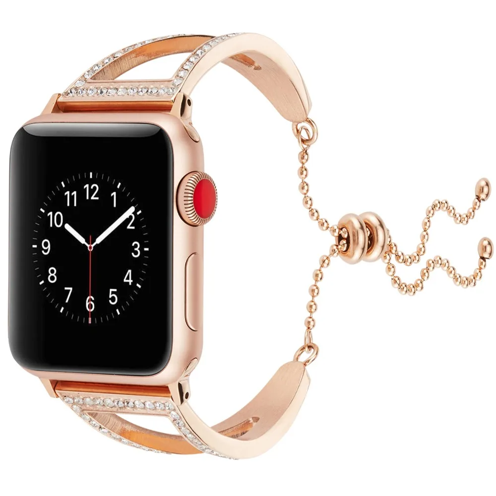 

DIDI Strap For Apple Watch Bracelet 38mm Stainless Steel Rose Gold Straps For Apple Watch 42mm Band For iWatch Band 4 3 2 Women