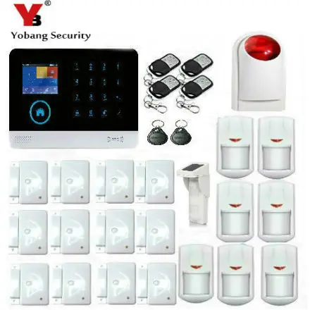 

Yobang Security WIFI RFID APP Remote Control Home GSM Alarm System Wireless Solar Outdoor PIR Motion Sensor Burglar Alarm System