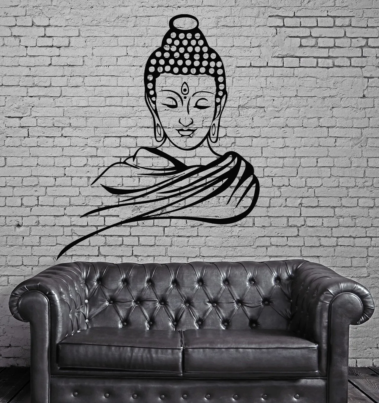 C192 Wall Stickers Religion Buddhism Buddha Meditation Vinyl Decal home