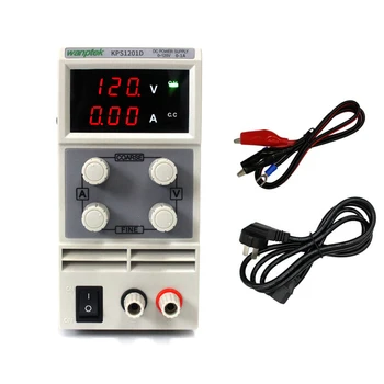 

KPS1201D Adjustable High Precision Double LED Display Switch DC Power Supply lab Equipment Protection Function 120V1A 0.1V 0.01A