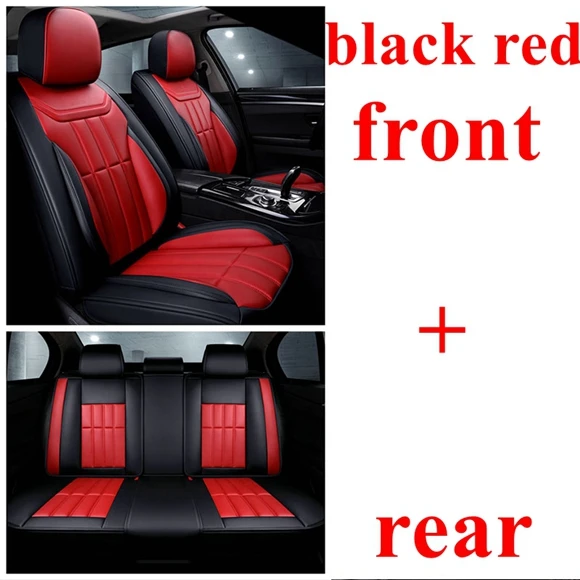 Чехол на Автокресло для Chevrolet Lacetti Aveo Cruze Captiva Cavalir Malibu Orlando Alero Epic Trax Lova RV SPARK Impala Niva болт ss - Название цвета: black red standard