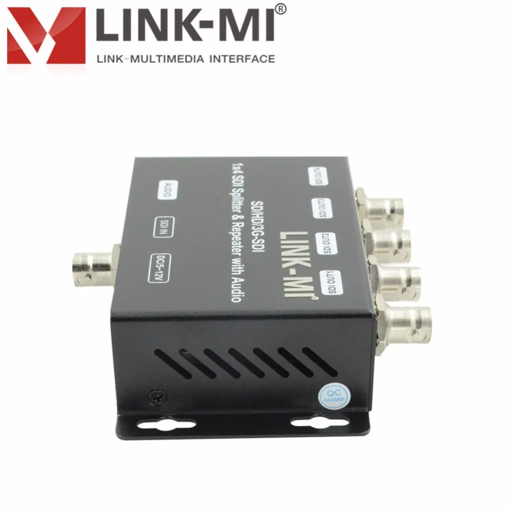 LINK MI LM SDI 104 SD/HD/3G 1 4 распределительный усилитель 120 м сигнал повторителя 200 с аудио