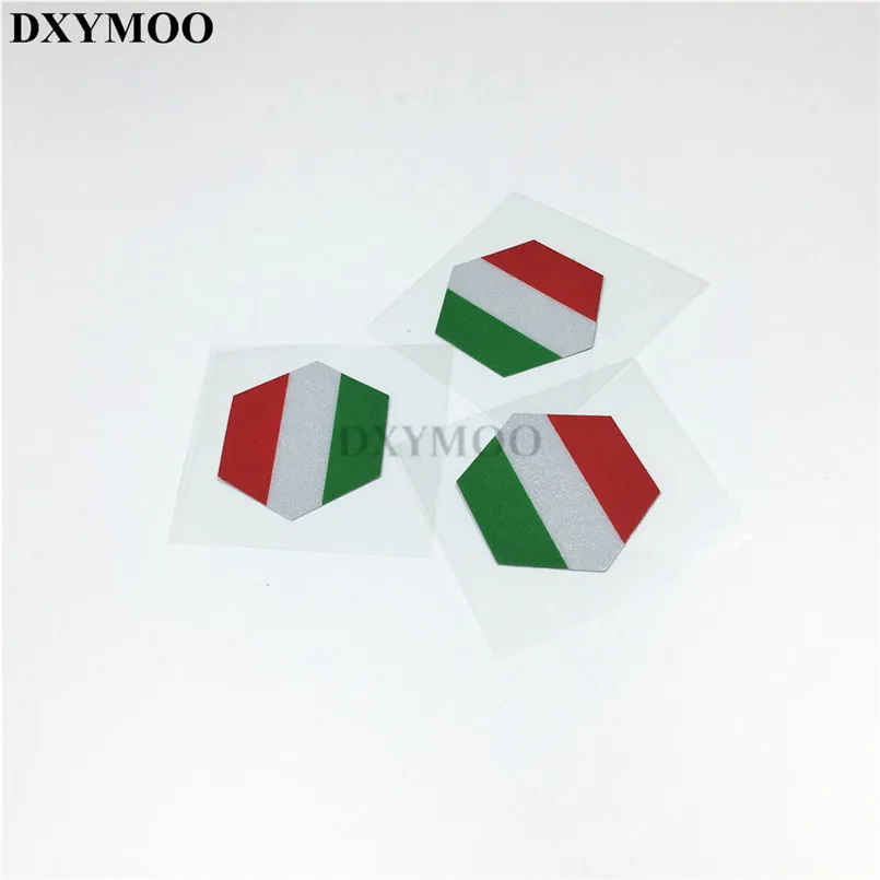 

40x35mm Italy National Flag Car Stickers Moto Racing Motorcycle Reflective Vinyl Decals