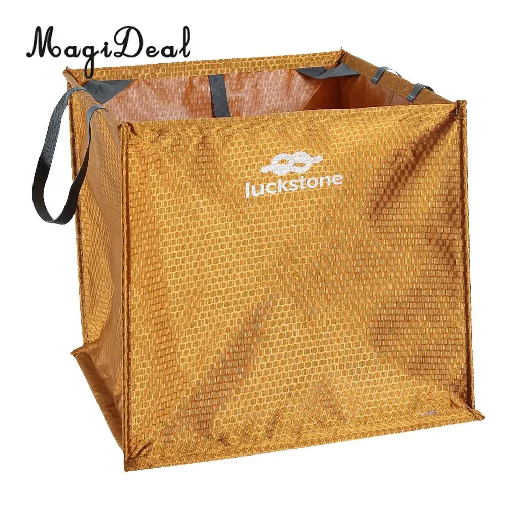 MagiDeal 1Pc Folding Lightweight Nylon Rock Climbing Arborist Throw Line Weight Rope Cord Storagecube Bag Gear Equipment Holder