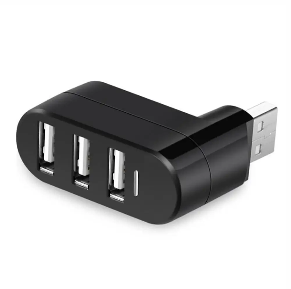 Rotatable High Speed 3 Ports USB HUB 2.0 USB Splitter Adapter for Notebook/Tablet Computer PC Peripherals High Quality Usb Hub