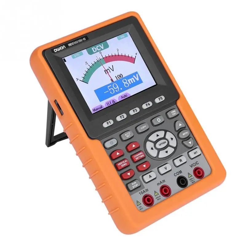 

Digital HDS1021M-N 20MHZ Single Channel Handheld Oscilloscope Accuracy Multimeter EU Plug US Plug