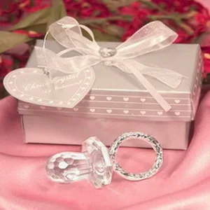 

FREE SHIPPING 12pcs/lot Baby Shower Favors Choice Crystal Pacifier Crystal Baby Soother Baby Favors Crystal Nipple