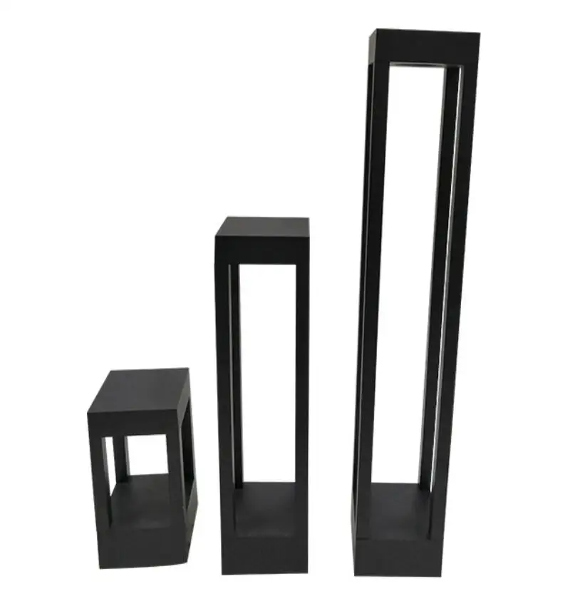 IP67 Водонепроницаемый 15 Вт COB Алюминиевый Квадратный Газон лампа led Современные Простые садовые фонари Уличные Ландшафтные огни парка