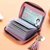 Fashion Card Bag Women Men Credit Card Holder Genuine Leather Large Capacity Business ID Holders Organizer 20 Bit/40 Bit/60 Bits ► Photo 3/6