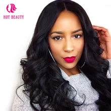Hot Beauty Hair Body Wave 360 Lace Wig With Bundles Brazilian Remy Hair Pre Plucked Very Full 100% Human Hair Wig With Baby Hair