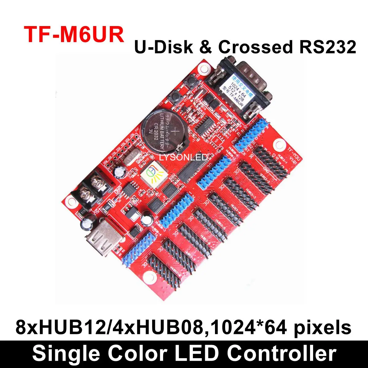 TF-MU TF-C6UR TF-M6UR большой USB драйвер Порты и разъёмы один Цвет светодиодный карты Управление P4.75/P7.62/P10 монохромный/двойной модуль светодиодной матрицы