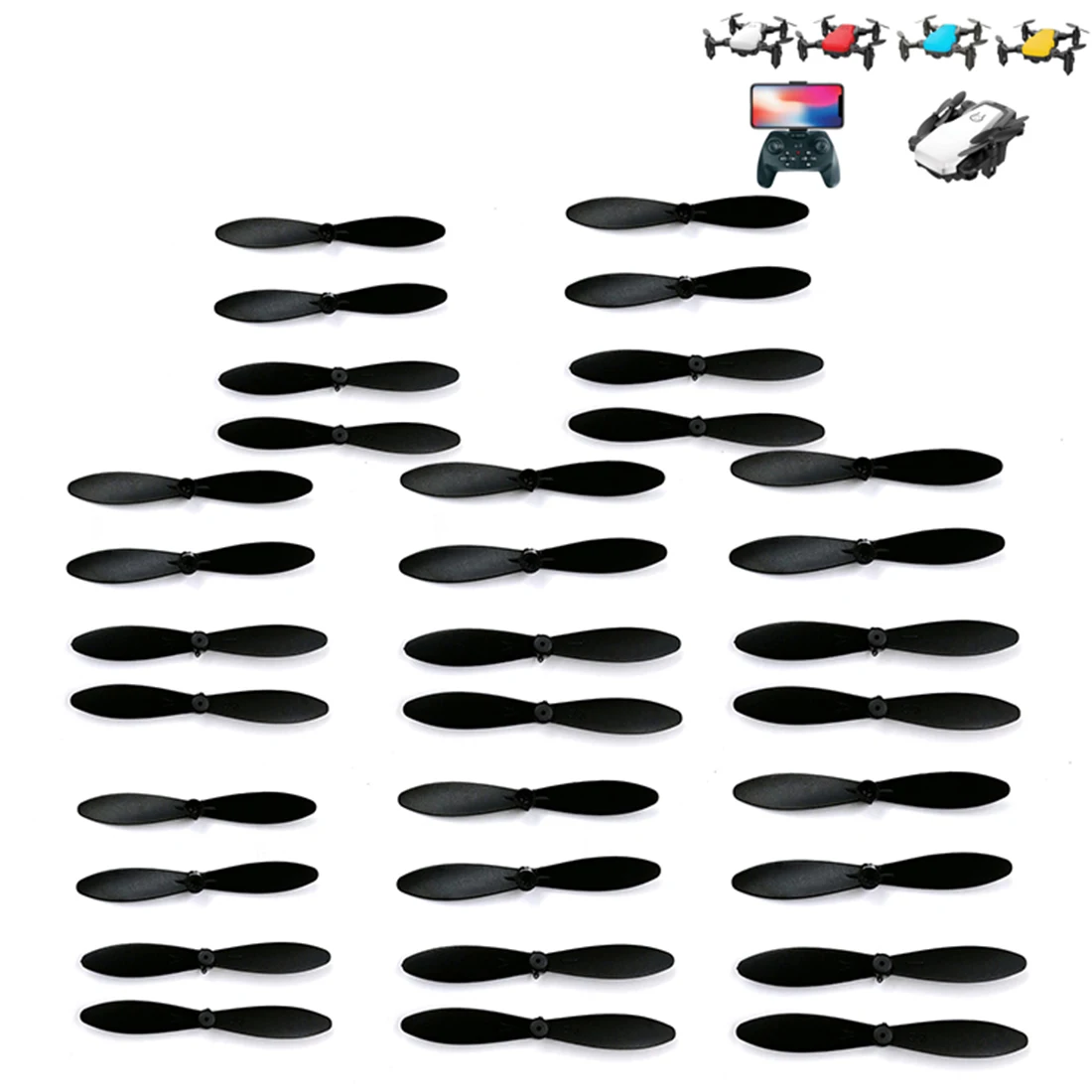 

32Pcs Blades Paddle Propellers Kits for SG800/D2/M11/LF606/JD-16 Foldable Mini Drone UAV Flight Kit