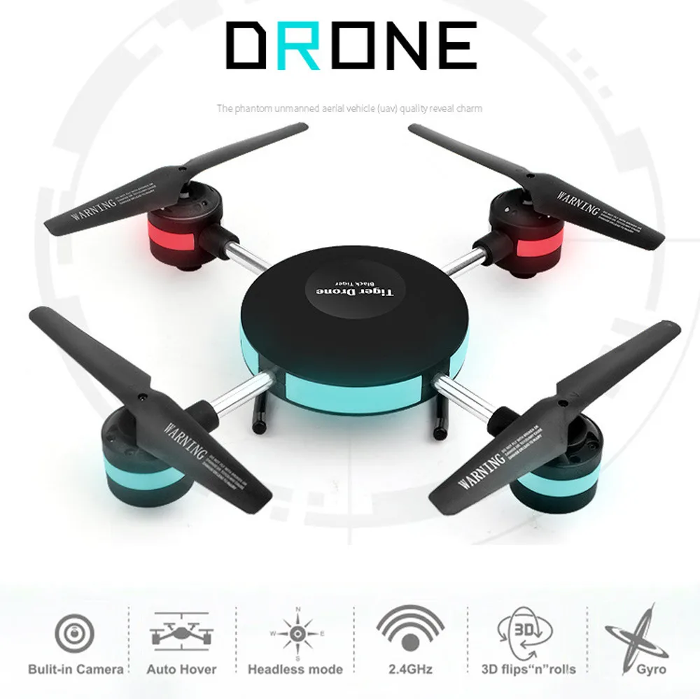 

Mini Portable Foldable 2.4G 6Axis HD Camera WIFI FPV RC Quadcopter Drone 3D Fight Flips Roll LED 4CH One key Return OC23A