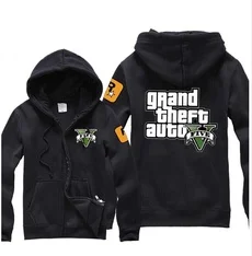 

2017 New Arrival Grand Theft Auto V GTA Spring & Autumn Men Hoodies Cotton Jackets Coat Warm Zipper Winner Sweatshirt