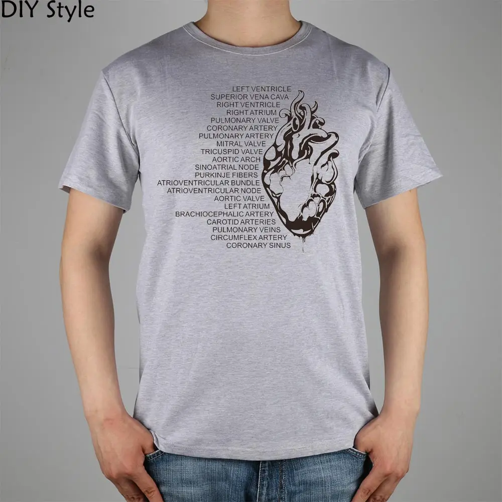 

Medical DOCTOR HEART T-shirt Top Lycra Cotton Men T shirt New Design High Quality Digital Inkjet Printing