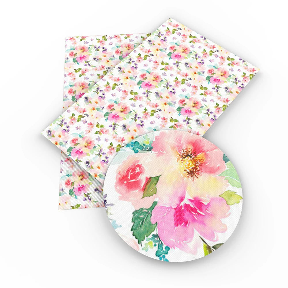 

New 20*34cm flower heart faux artificial Synthetic leather fabric hair bow diy decoration crafts 1piece,1Yc3981