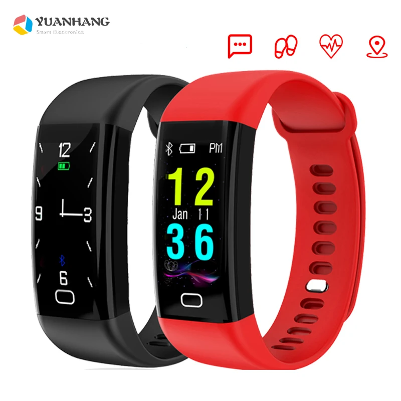 Smart Bluetooth группа IP68 Водонепроницаемый сердечного ритма крови Давление Smartband