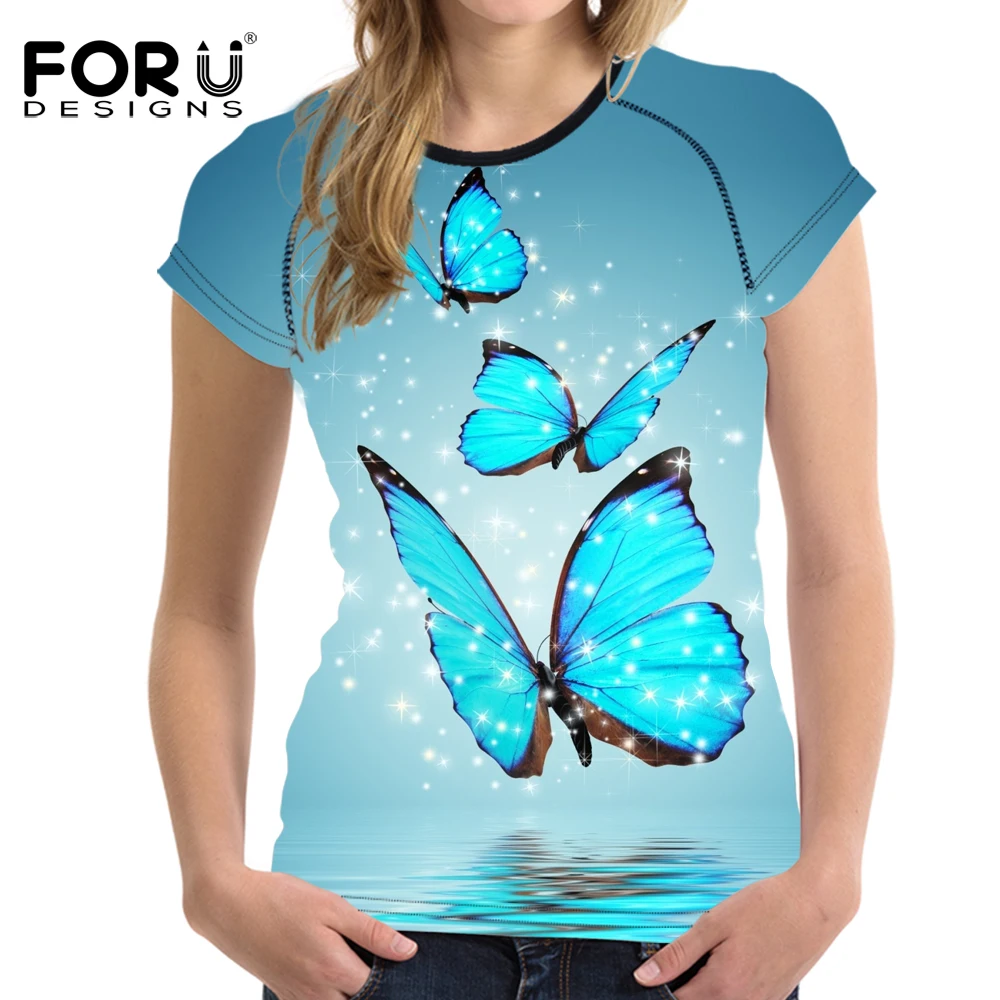 

Nopersonality 3D Butterfly T-Shirts Womens Summer Short Sleeved T Shirt Women Tees Tops 2019 Bodybuilding Slime Tops Lady Shirts