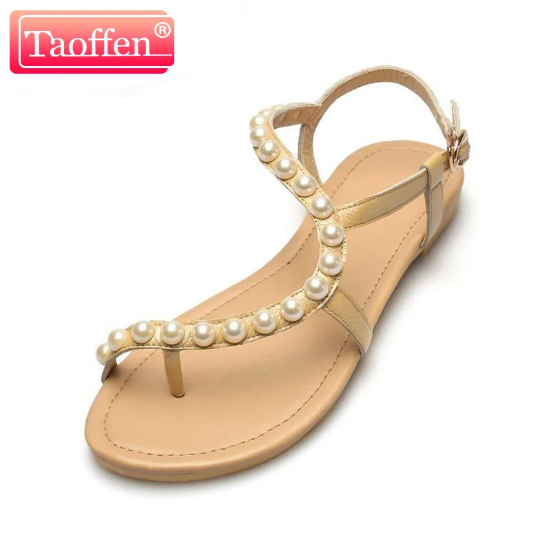 gladiator sandals with pearls