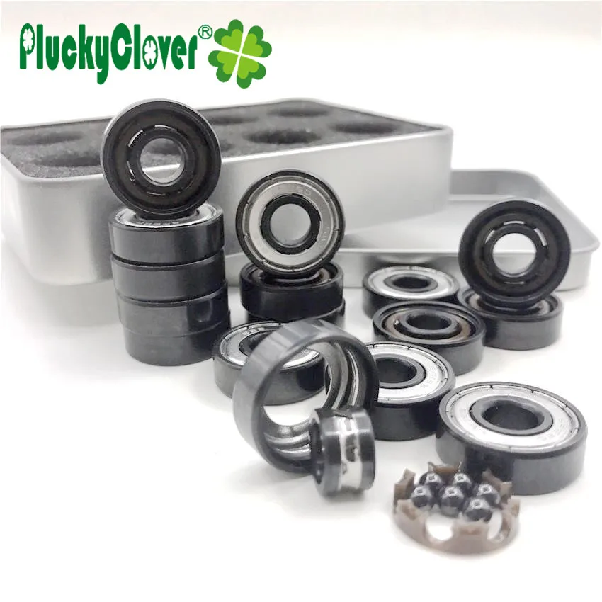 160pcs/lot Si3n4 BSB Speed Bearing 608z Black Hybrid Ceramic 6 Ball