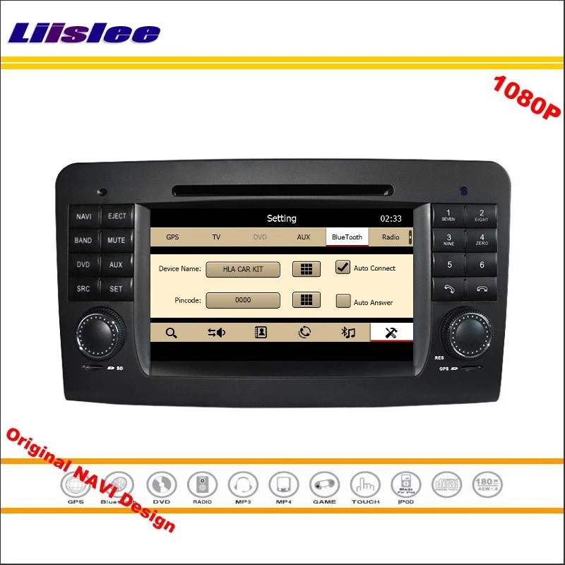 Flash Deal Liislee For Mercedes Benz GL X164 2005~2012 Stereo Radio CD DVD Player GPS Navigation 1080P HD Screen System Original NAV Design 3