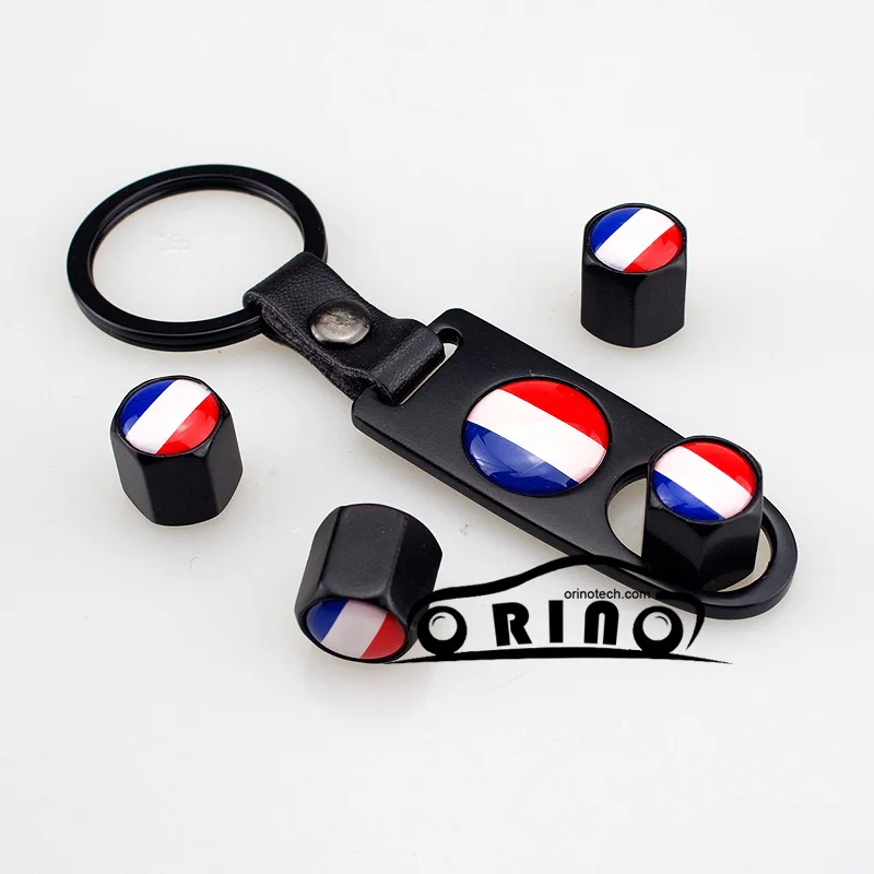 France Flag Car Wheel Tire Valve Cap