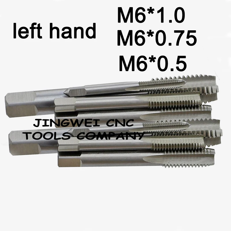 

HSS Left Hand Thread tap M6*1.0, M6*0.75, M6*0.5, left screw thread tap, left machine tap with straight flutes