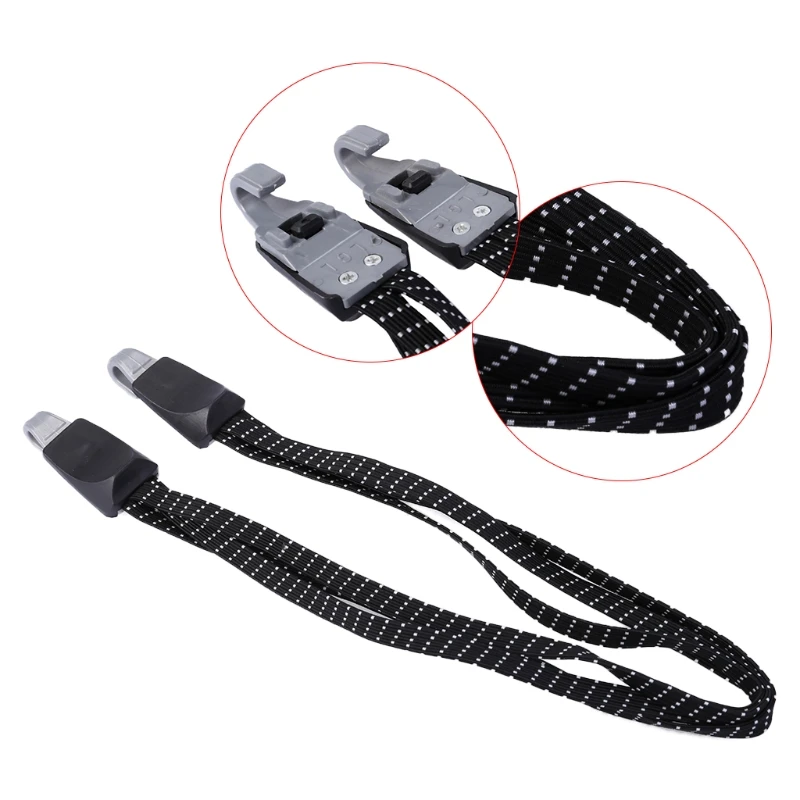 Bicycle Fixed Rope Elastic Luggage Rubber Band 3in1 Strap Hook Cycling Stacking