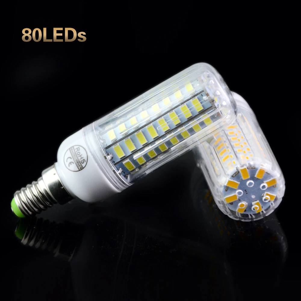 Светодиодная лампа Кукуруза 5730 SMD E14 E27 220 В перем. Тока 230 огнеупорная Радиационная