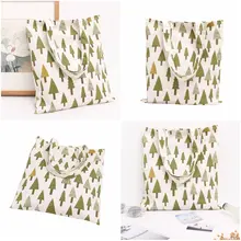 1 шт., холщовые повседневные сумки на плечо, Экологичная сумка для покупок, модные женские сумки, сумка-тоут