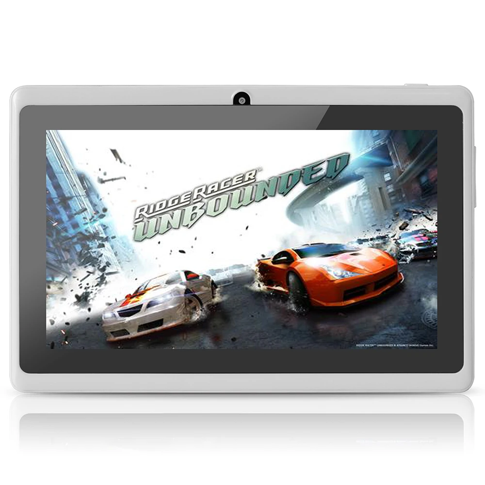 

Yuntab Q88 7 Inch Wifi White Color Tablet Android4.4, Quad Core, 8G ROM 512M RAM,Dual Camera, External 3G, Allwinner A33