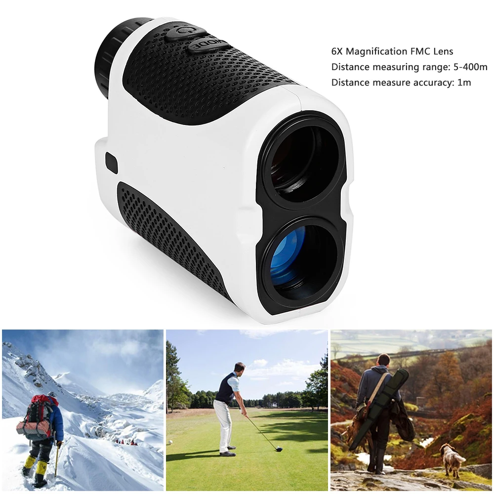 400m Golf Range Finder Hunting 6X Magnification Digital Rangefinder