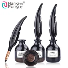 3 цвета перо Форма подушки для бровей крем Водонепроницаемый длительный бровей Enhancer 2,5 г глаза макияж бренд HengFang#53136