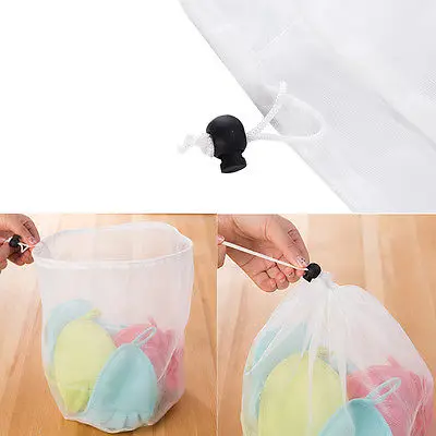 New Useful Laundry Bag Clothes Washing Machine Laundry Bra Aid Lingerie Mesh Net Wash Bag draw cord