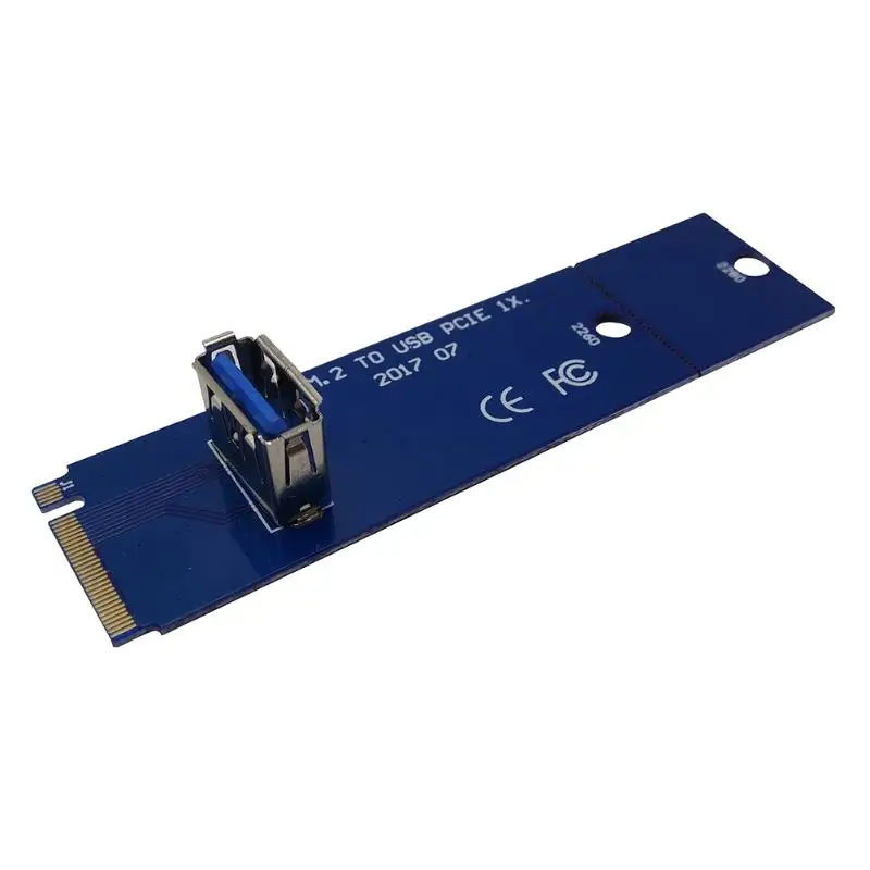 M.2 NGFF to USB3.0 PCI-E X16 Slot Transfer Card Mining Riser Card VGA Extension Line for Bitcoin Miner M2 Riser Card