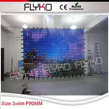 3x4 м P9CM горячие товары Рождественский Декор led unshine занавес ткань свет