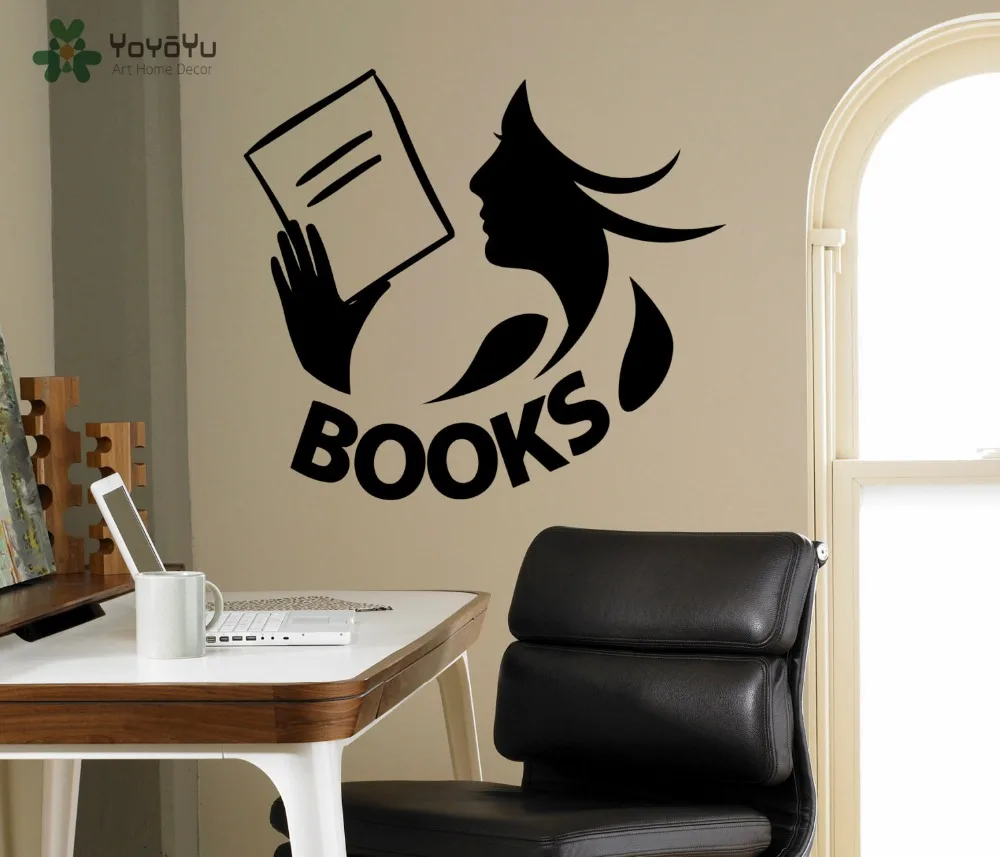 YOYOYU Wall Decal Library Wall Sticker Removable Classroom Decor