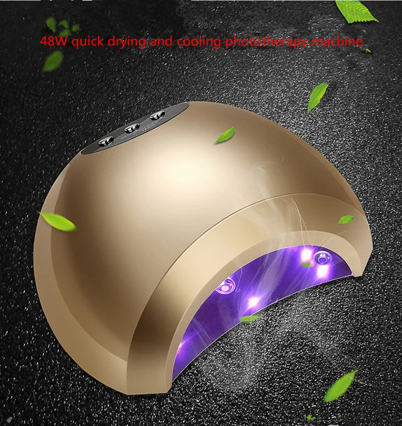 48 Вт Солнечный свет Светодиодный УФ лампа Сушилка для ногтей Маникюр Педикюр Авто сенсор ледяные лампы для отверждения всех гель лак с таймером шоу
