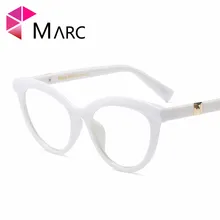 Мужские Оптические очки с модным леопардовым принтом, Простые Стеклянные очки, красные, белые, пластиковые, кошачий глаз, 97565