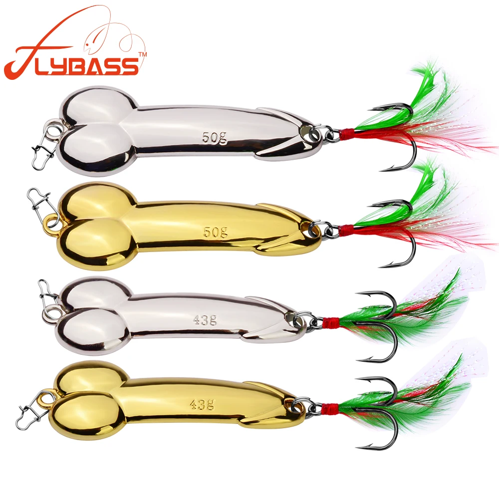 

Metal Spinner Bait 1PC Spoon Baits FLYBASS Fishing Tackle 5/10g/15g/20g/28g/35g Gold/ Silver Color With/Without Hook Hard Lures