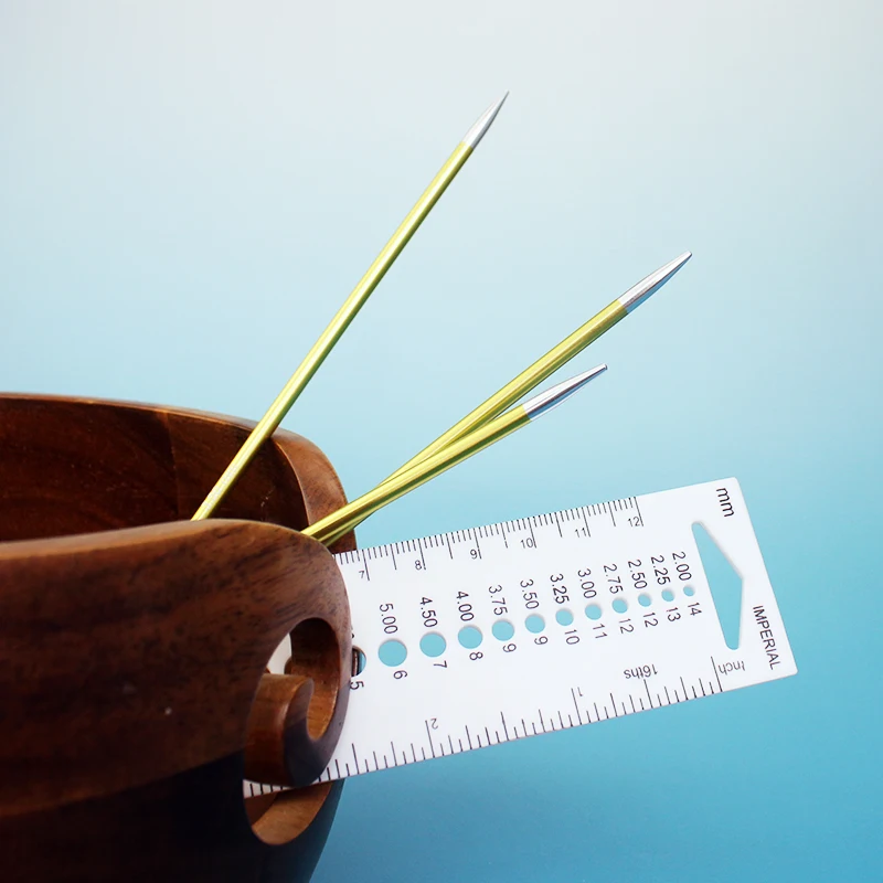 1 шт. вязальная игла маркер размера пластиковая линейка|knitting gauge|size markerknitting ruler |